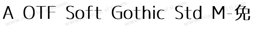 A OTF Soft Gothic Std M字体转换
